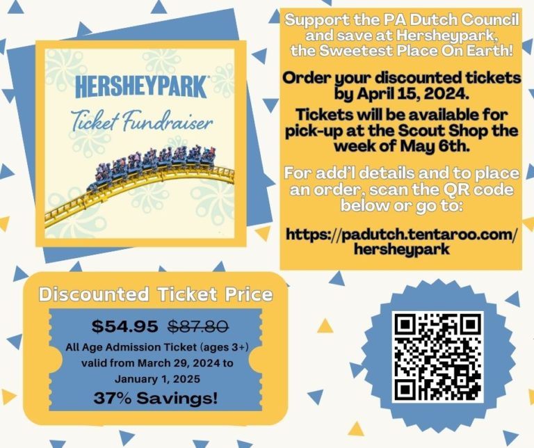 2024 Discounted Hersheypark Ticket Fundraiser Pennsylvania Dutch